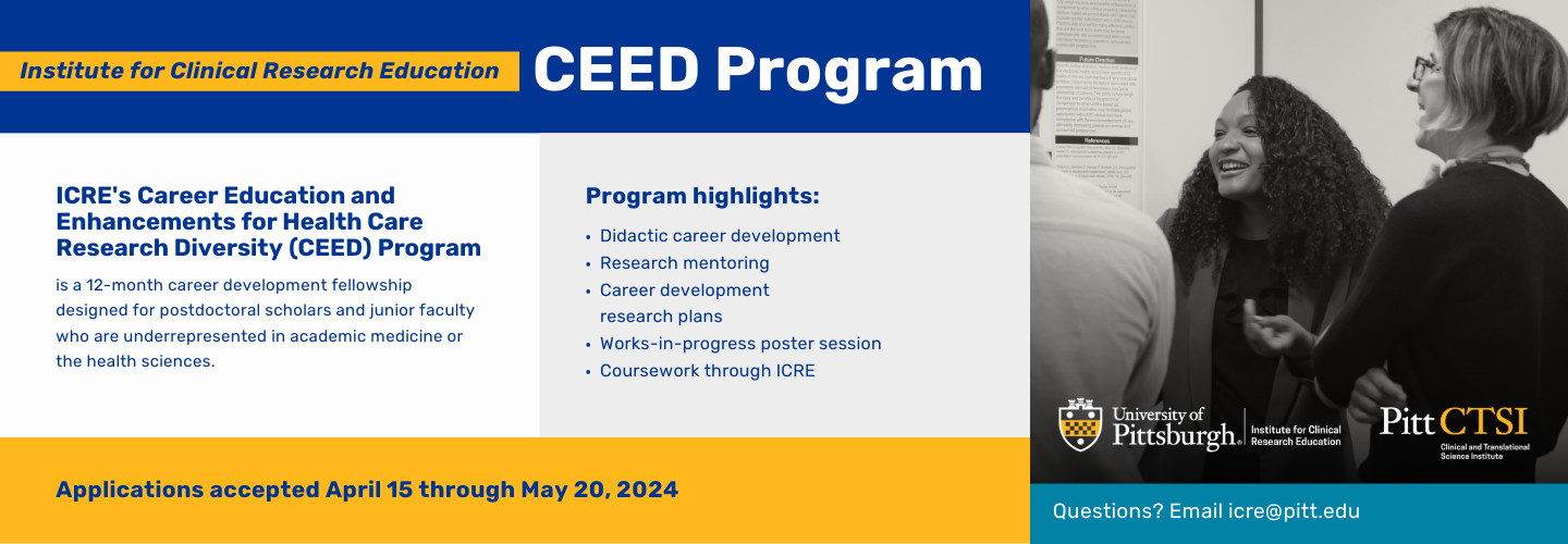 ICRE CEED Program Details. Accepting applications April 15 through May 20, 2024