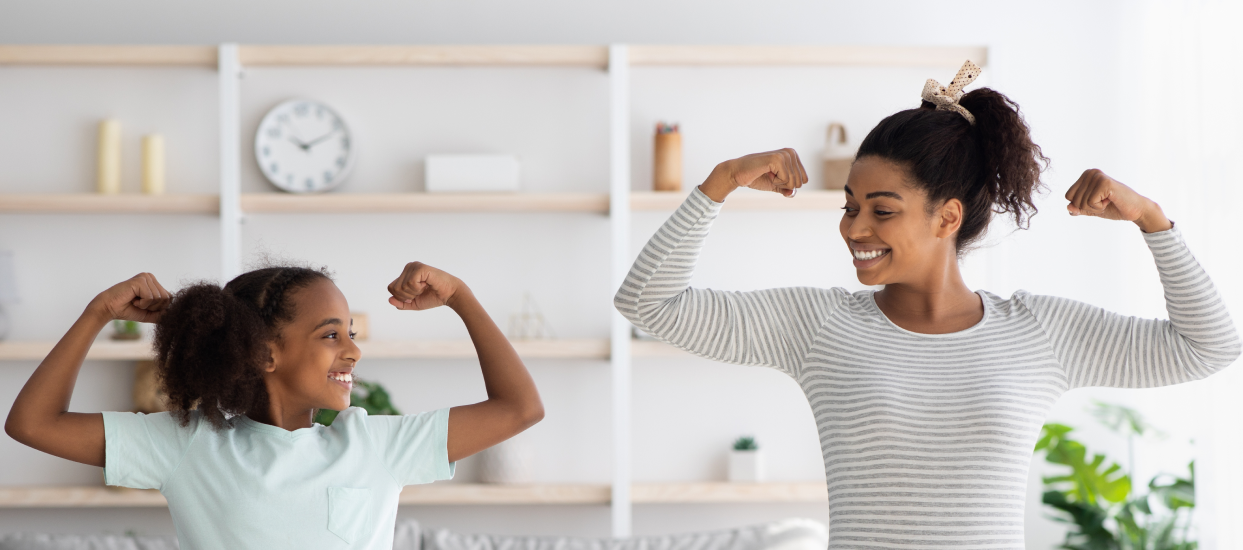 Mother with daughter image